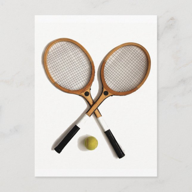 Carte Postale raquettes de tennis, sports, ballgames, (Devant)