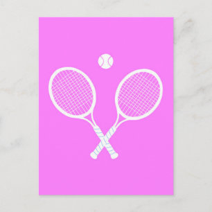 Carte Postale Raquettes et boules de tennis