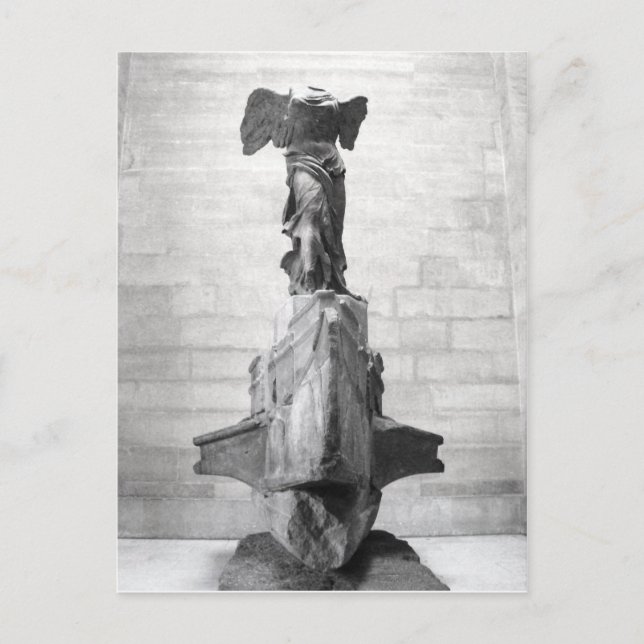 Carte Postale Rare Head On View Victoire ailée de Samothrace Nik (Devant)