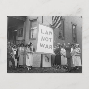 Carte Postale Rassemblement anti-guerre des années 1920