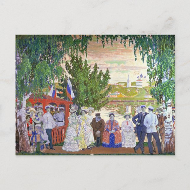 Carte Postale Rassemblement festif, 1910 (Devant)