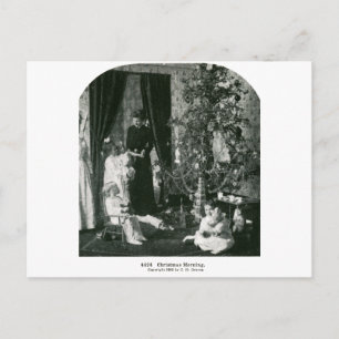 Carte Postale Rassembler autour de l'arbre - Vintage