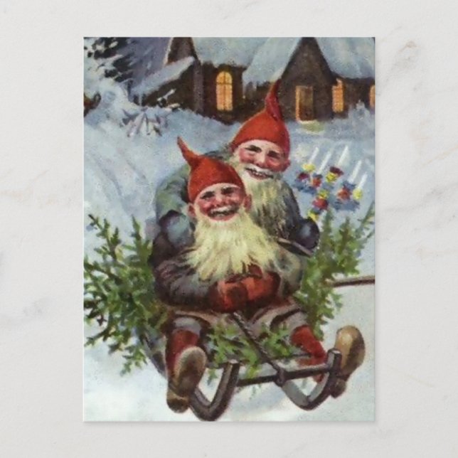 Carte Postale "Rassembler des boughs de pin" par Jenny Nystrom (Devant)