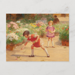 Carte Postale Rassembler les fleurs   Victor Gabriel Gilbert