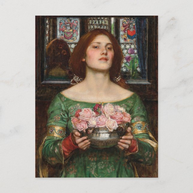 Carte Postale Rassembler Ye Rosebuds | John William Waterhouse (Devant)