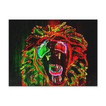 Carte postale Rasta Lion