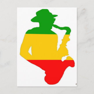Carte Postale Rasta Sax