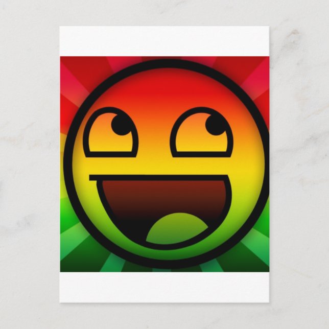 CARTE POSTALE RASTAFARI REGGAE RAP (Devant)