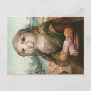 Carte Postale Rat comme Mona Lisa Leonardo da Vinci kmcoriginals