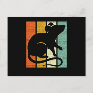 Carte Postale Rat Retro