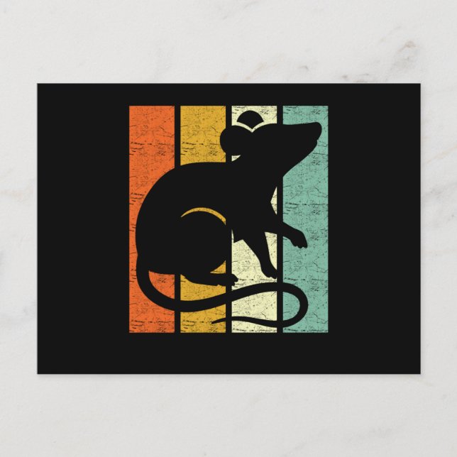 Carte Postale Rat Retro (Devant)
