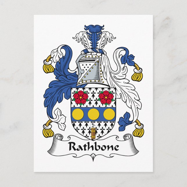 Carte Postale Rathbone Family Crest (Devant)