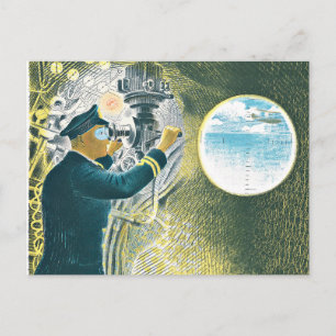 Carte Postale Ravilif - Officier à la recherche d'un periscope
