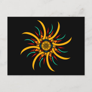 Carte Postale rayons solaires