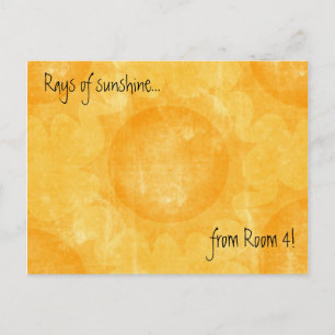 Carte Postale Rays of sunshine (Thank You) - Customized
