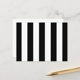 Carte Postale Rayures noires et blanches, motif rayé, lignes