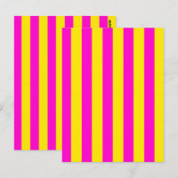 Rayures Rose Chaud Et Jaune Canari