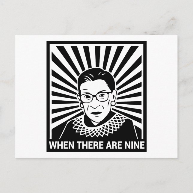 Carte Postale RBG notoire - Quand il y en a neuf (Devant)