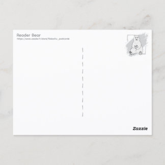 Carte Postale Reader Bear