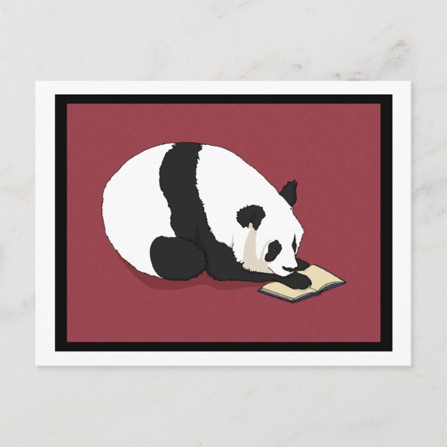 Carte Postale Reading Panda (Devant)