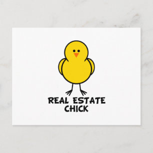 Carte Postale Real Estate Chick