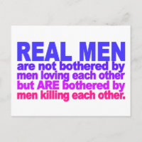 Carte postale Real Men