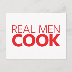 Carte Postale Real Men Cook