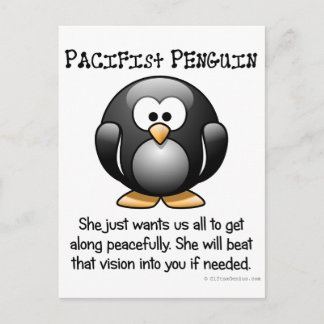 Carte Postale Réalisation de la paix par la violence