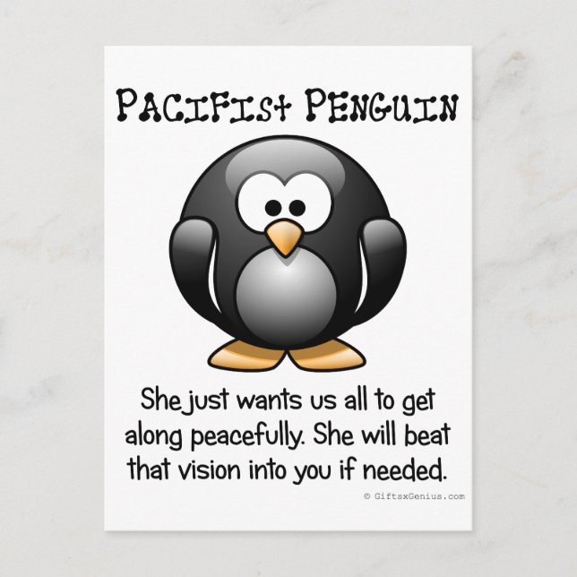 Carte Postale Réalisation de la paix par la violence (Devant)