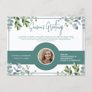 Carte postale Realtor/Assurance Winter Foliing Hol