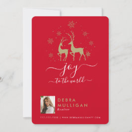 Carte postale Realtor Christmas - Joy to the world