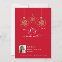 Carte postale Realtor Christmas - Joy to the world