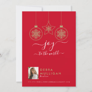 Carte postale Realtor Christmas - Joy to the world