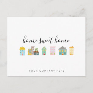 Carte Postale Realtor Home Sweet Home Promotion 