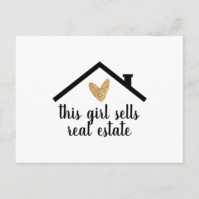 Carte postale Realtor personnalisée (Devant)
