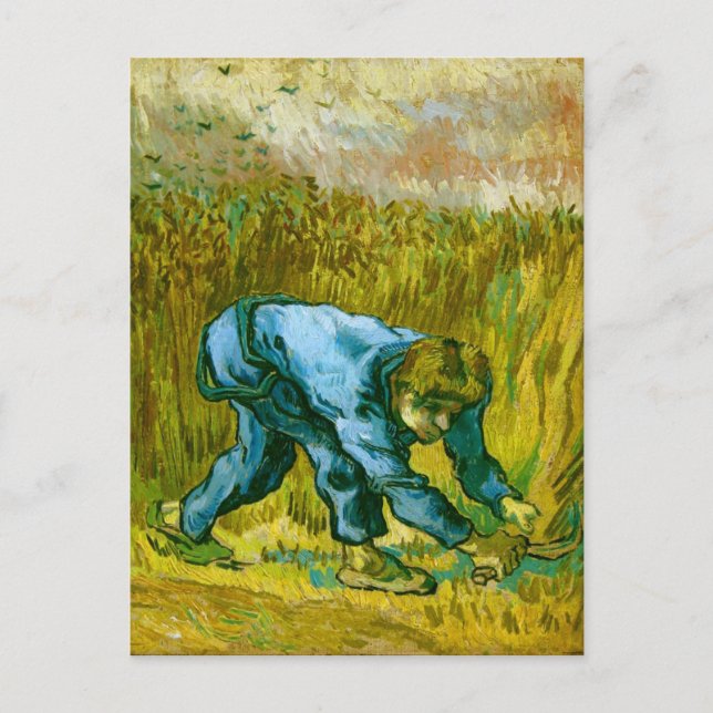 Carte Postale Reaper avec faucille (après Millet), Van Gogh Fine (Devant)