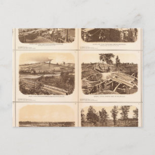 Carte Postale Rebel lines, Atlanta, Ga