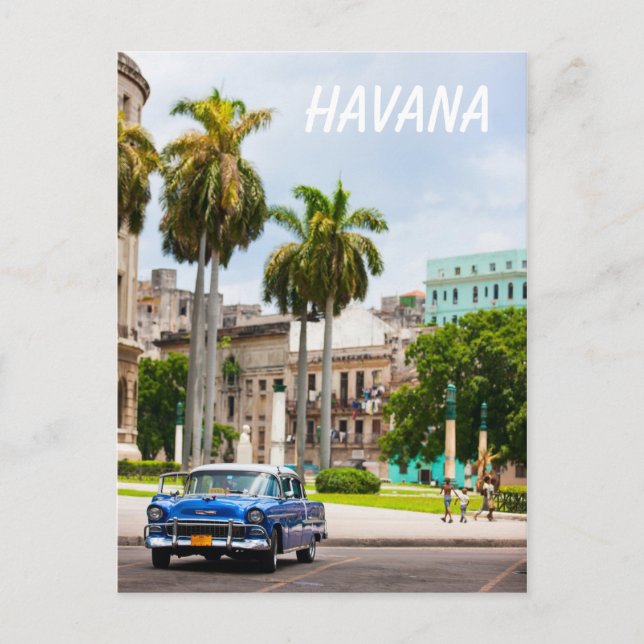 Carte Postale Récars sur la Havana Street (Devant)