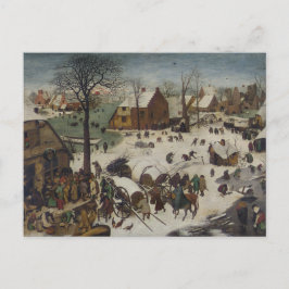 Carte Postale Recensement à Bethléem par Pieter Bruegel