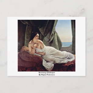 Carte Postale Recenser Odalisque Par Hayez Francesco