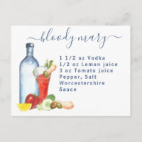Recette aquarelle de cocktail Boisson mixte Bloody