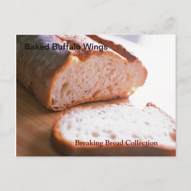 Carte Postale Recette Breaking Bread Buffalo Wings (Devant)