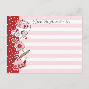 Carte postale Recette cuisine rétro