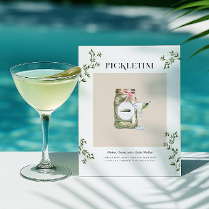 Carte Postale Recette de cocktail de Pickletini Martini Whimsica