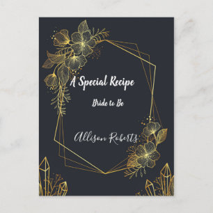 Carte Postale Recette de Fête des mariées arrière de la marine à
