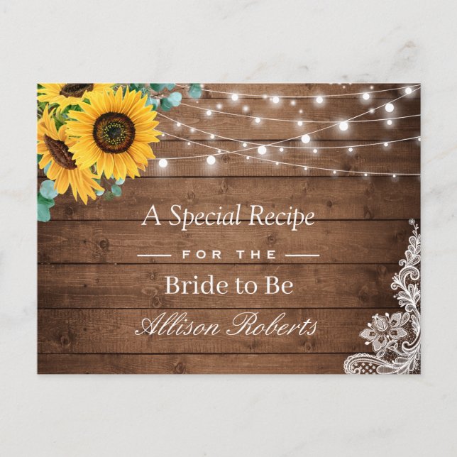 Carte Postale Recette de Fête des mariées de la chaîne de tourne (Devant)