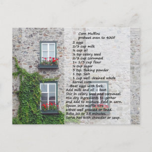 Carte postale Recette Maïs Muffin