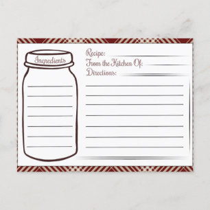 Carte Postale recette mignonne de cuisine