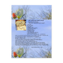Carte postale Recette Pain Raisin Vieux
