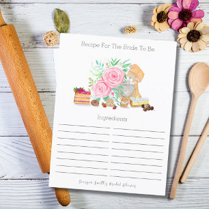 Carte Postale Recettes de mariage avec mélangeur et roses pour d